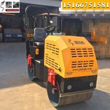 造型新穎！座駕式1噸壓路機 全液壓雙鋼輪振動壓路機 小型壓路機